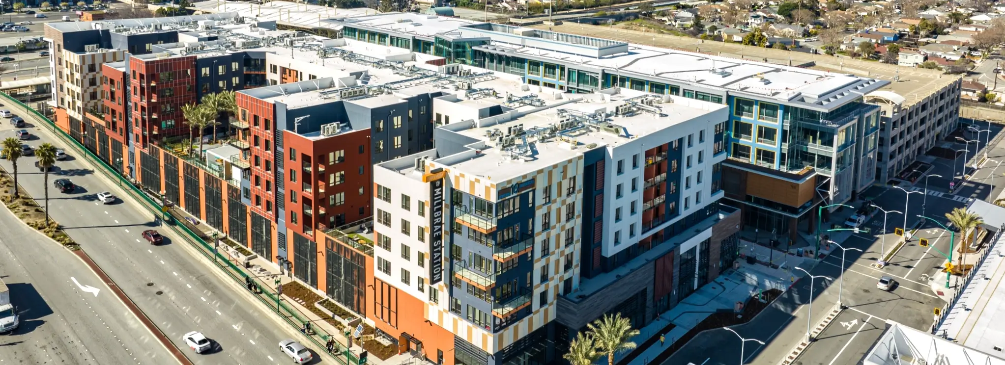 Gateway at Millbrae Station mixed-use transit development with engineering quality services